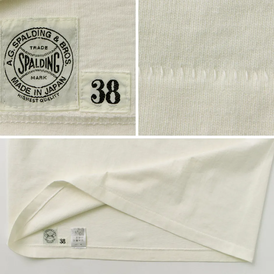 T-Shirts^A.G.SPALDING＆BROS / 14/Jersey Felt Letter Short Sleeve T-Shirt S Logo
