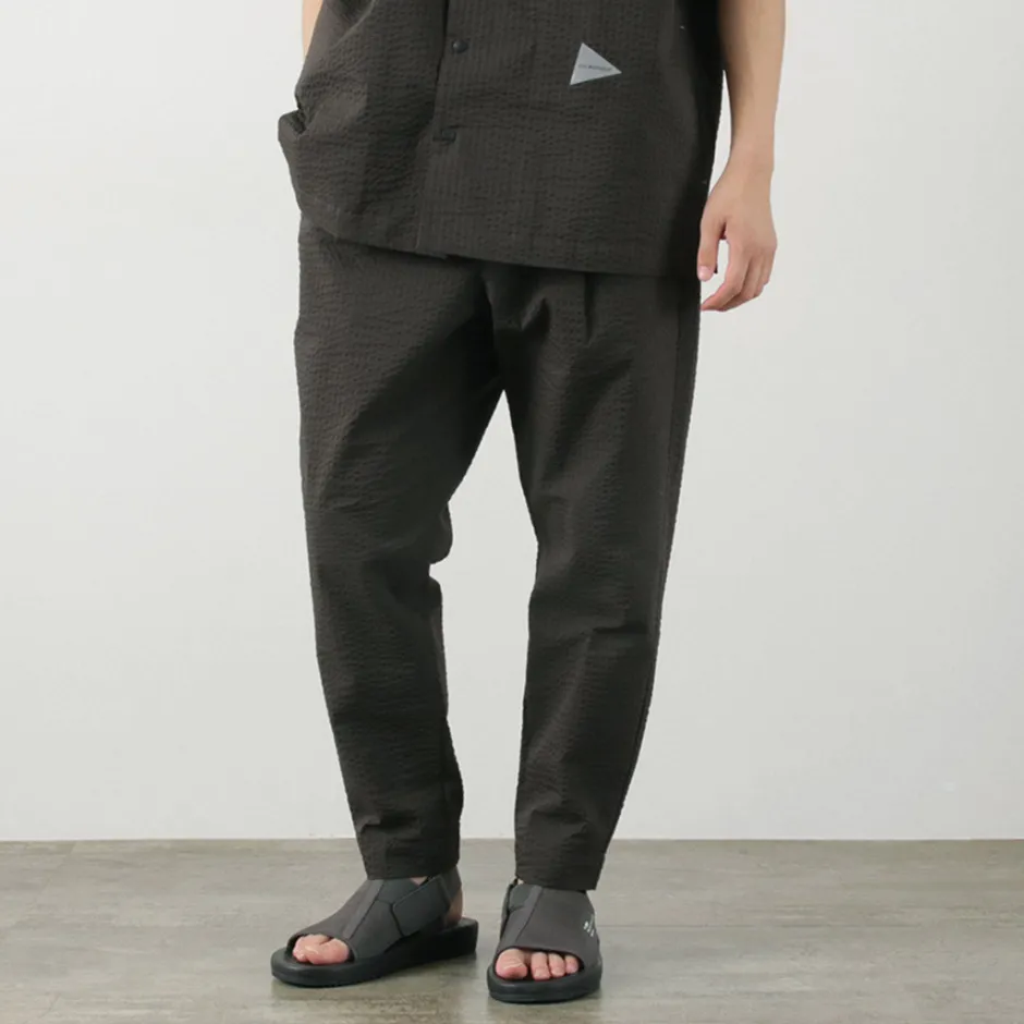 Trousers^AND WANDER / Dry Soft Seersucker Pants