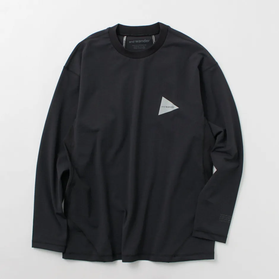 T-Shirts^AND WANDER / Rash Guard M black