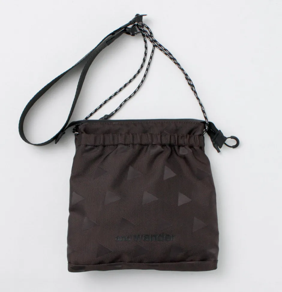 Shoulder Bags^AND WANDER / Triangle Jacquard Sakosh