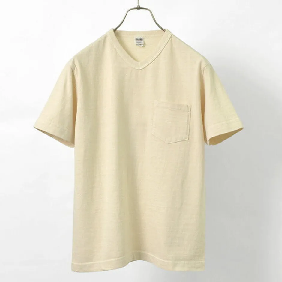 T-Shirts^BARNS / BR-1101 Hanging jersey S/S V-neck