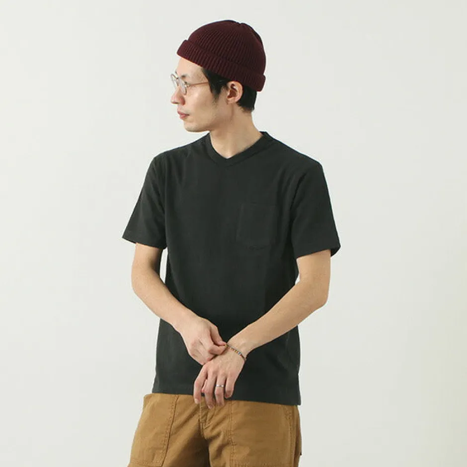 T-Shirts^BARNS / BR-1101 Hanging jersey S/S V-neck