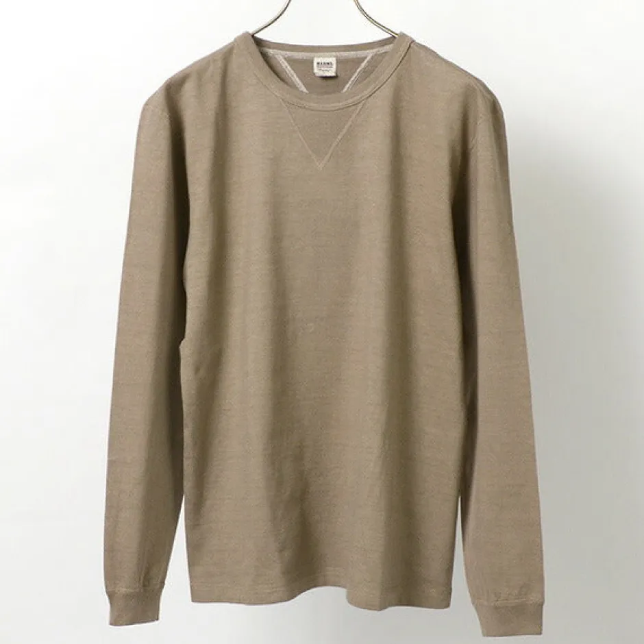 T-Shirts^BARNS / COZUN Knit Vintage Long Sleeve Crew Neck T-Shirt