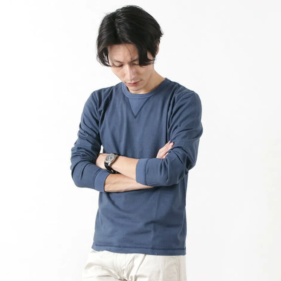 T-Shirts^BARNS / COZUN Knit Vintage Long Sleeve Crew Neck T-Shirt