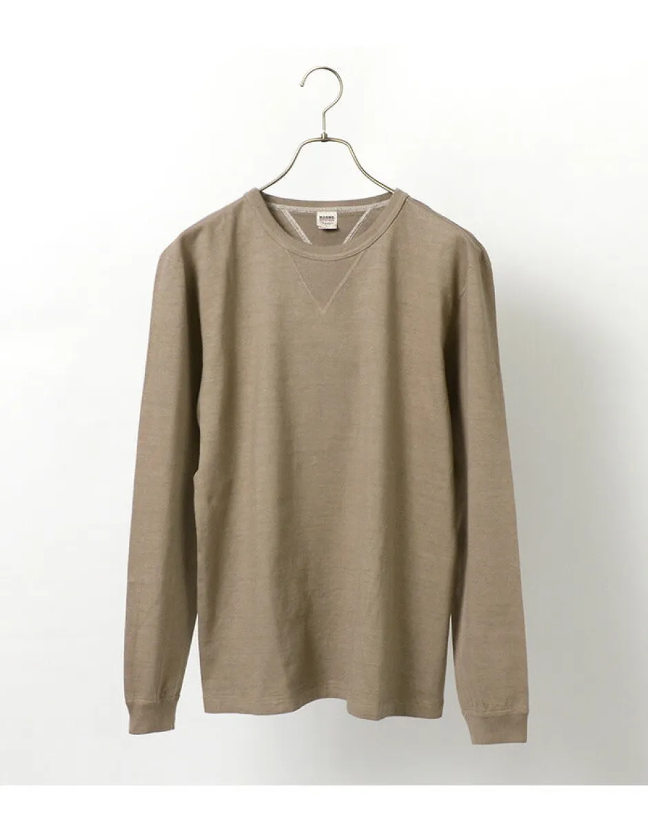 T-Shirts^BARNS / COZUN Knit Vintage Long Sleeve Crew Neck T-Shirt