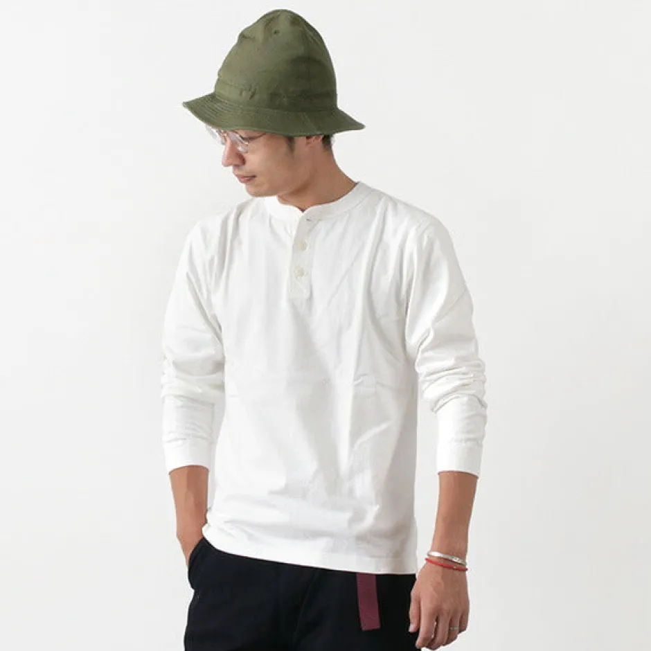 T-Shirts^BARNS / COZUN Knit Vintage Long Sleeve Henry Neck T-Shirt
