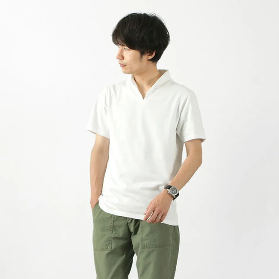 T-Shirts^BARNS / Cozun Knit Vintage Skipper Polo Shirt