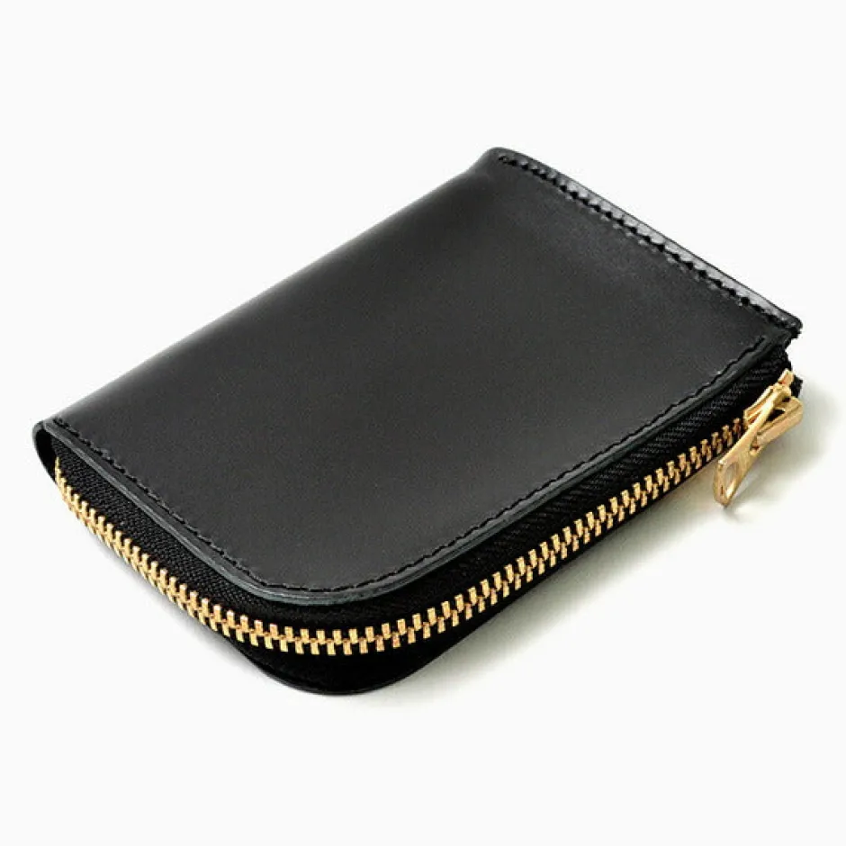 Wallets^BARNS / L-shaped zipper mini wallet