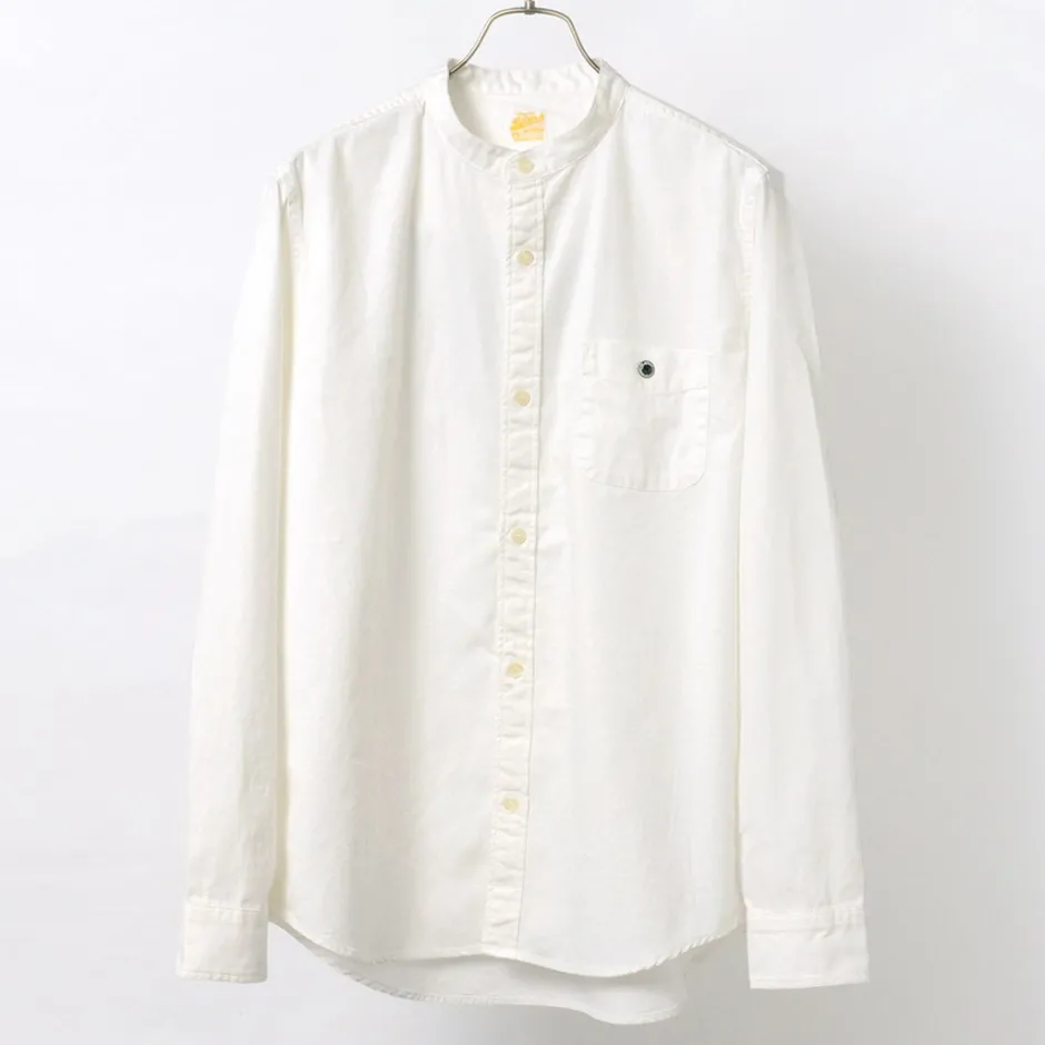 Shirts^BARNS / Ox Band Collar Shirt