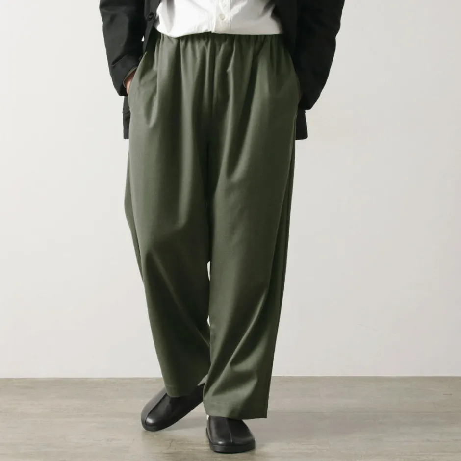 Trousers^BASISBROEK / MOREMO Wide Pants High Count Flannel