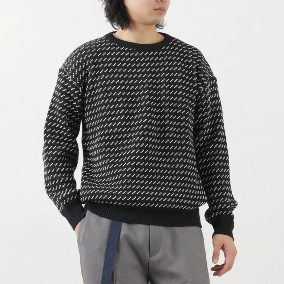 Knits^BINGHAMTON KNITTING COMPANY / Birds Eye Crew Sweater