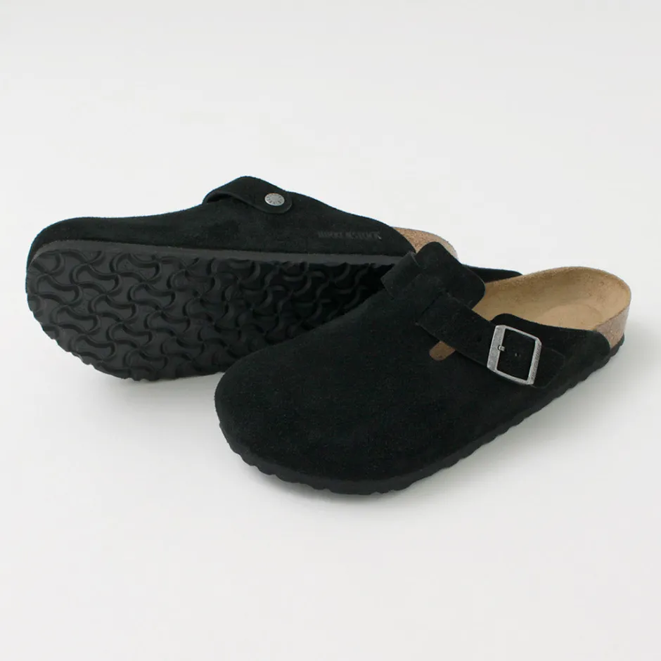 Sandals^BIRKENSTOCK / Boston Suede Leather Sandals black