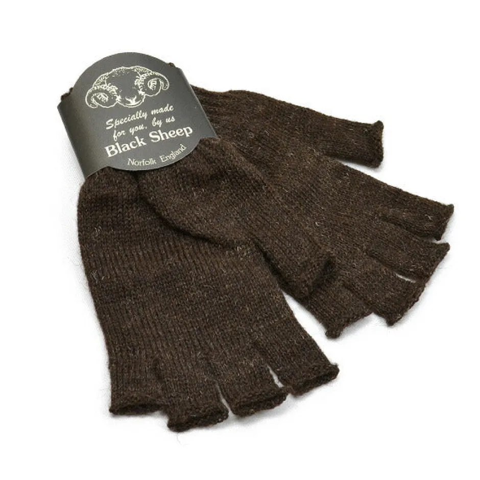 Gloves^BLACK SHEEP / Fingerless knit gloves