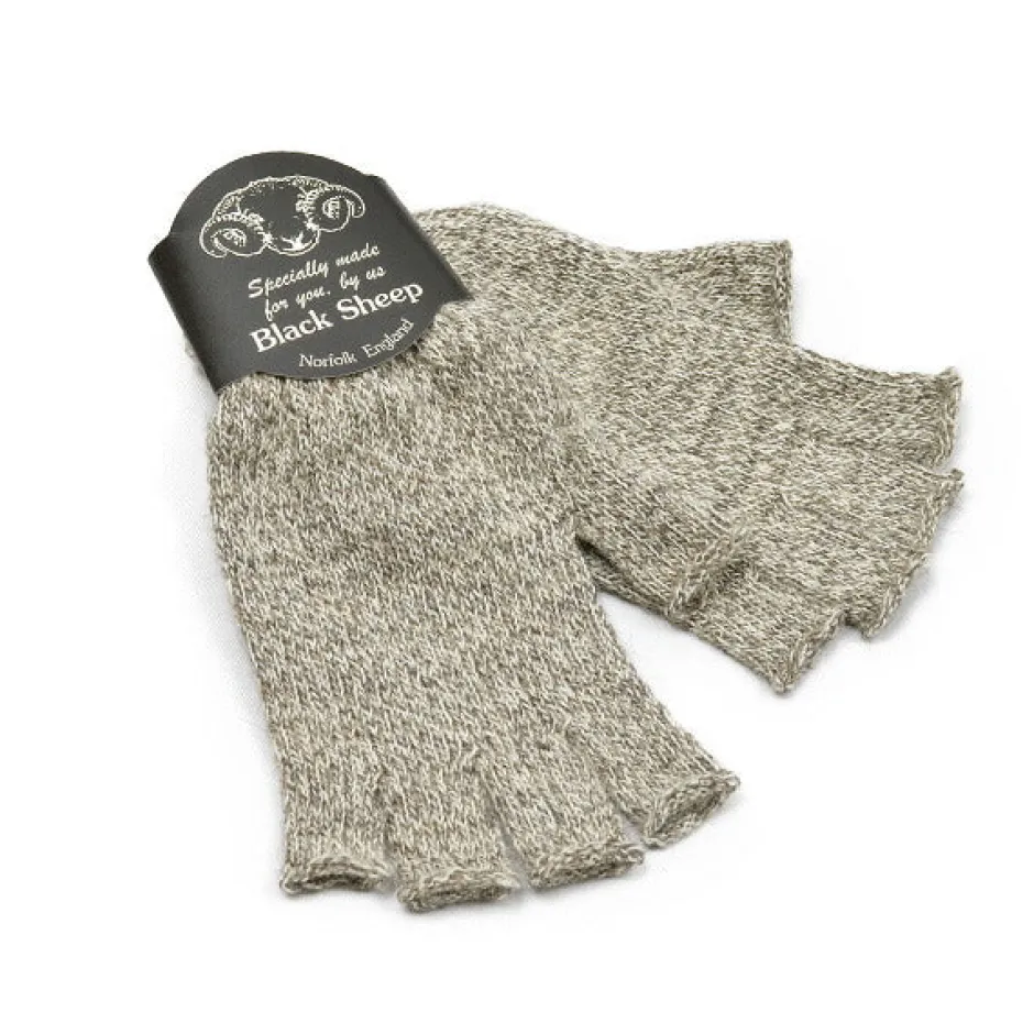 Gloves^BLACK SHEEP / Fingerless knit gloves