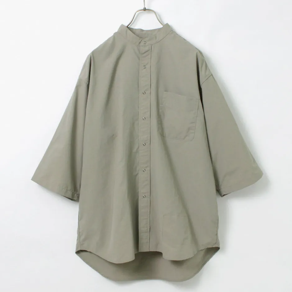 Shirts^BURLAP OUTFITTER / 7/10 Sleeve Band Collar Shirt