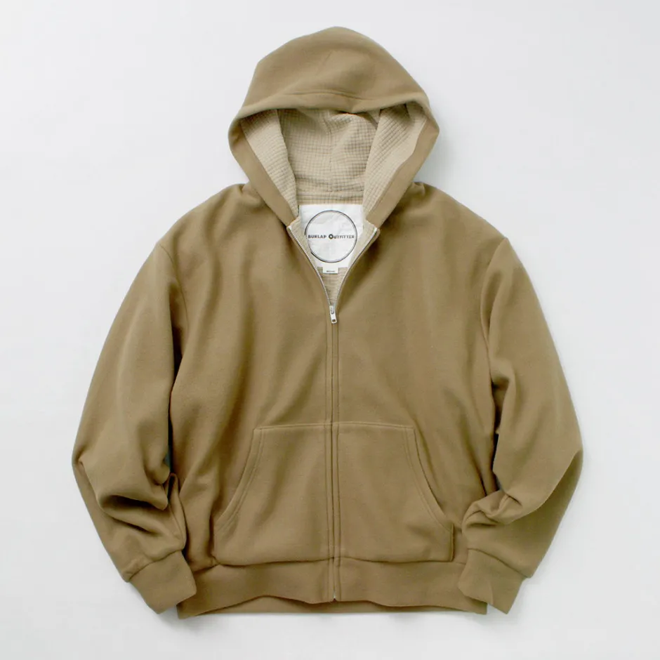 Jackets^BURLAP OUTFITTER / Grid Fleece Lined Zip Hoodie