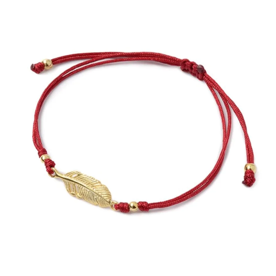 Anklets^CHALISA T.. / Mini Feather Notting Cord Anklet