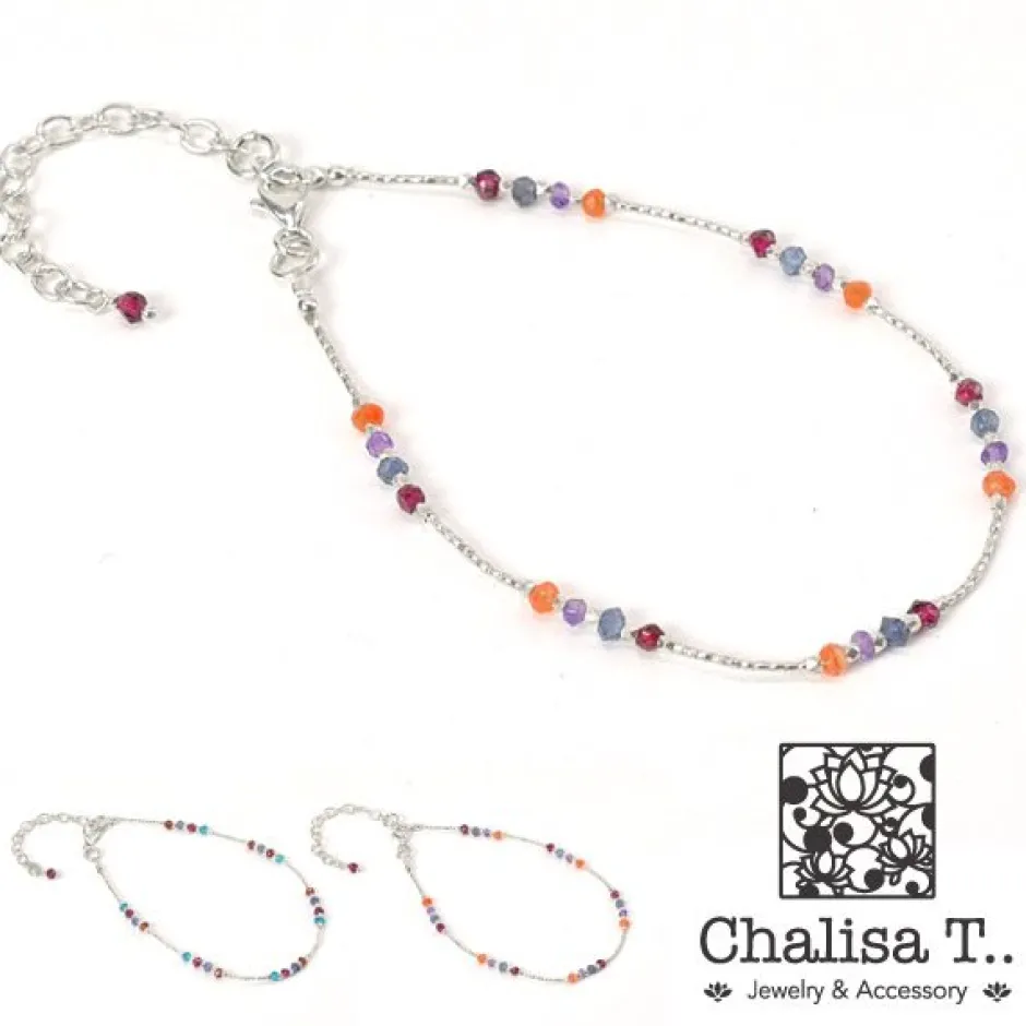 Anklets^CHALISA T.. / Natural Stone Anklet