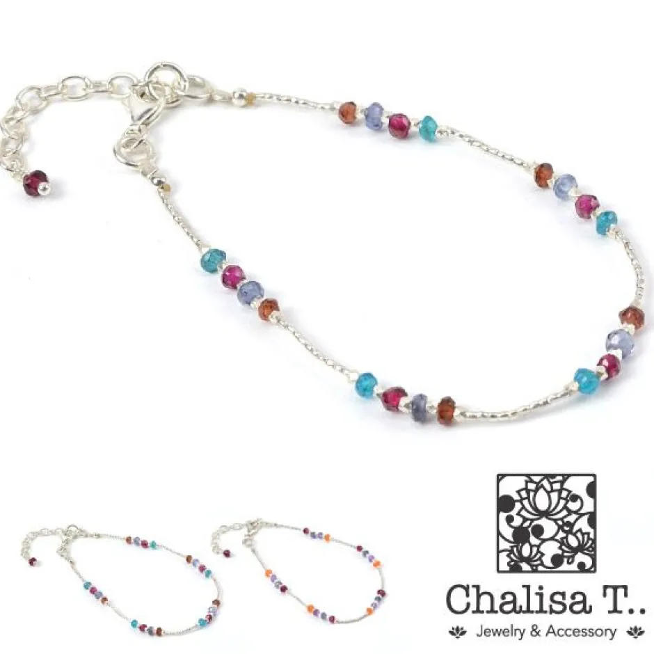 Anklets^CHALISA T.. / Natural Stone Bracelet