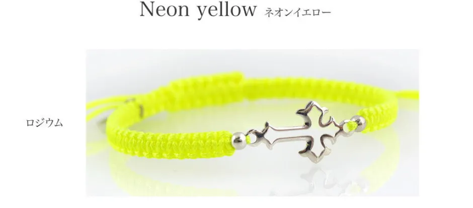 Anklets^CHALISA T.. / Silver Cross Knotting Cord Anklet