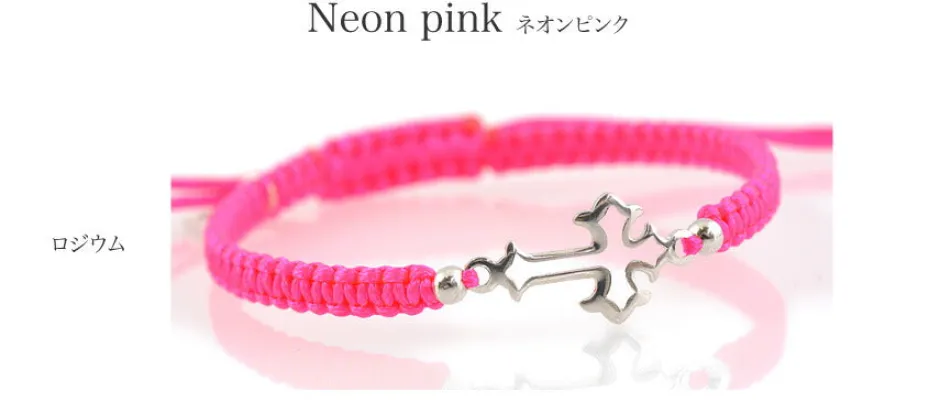 Anklets^CHALISA T.. / Silver Cross Knotting Cord Anklet