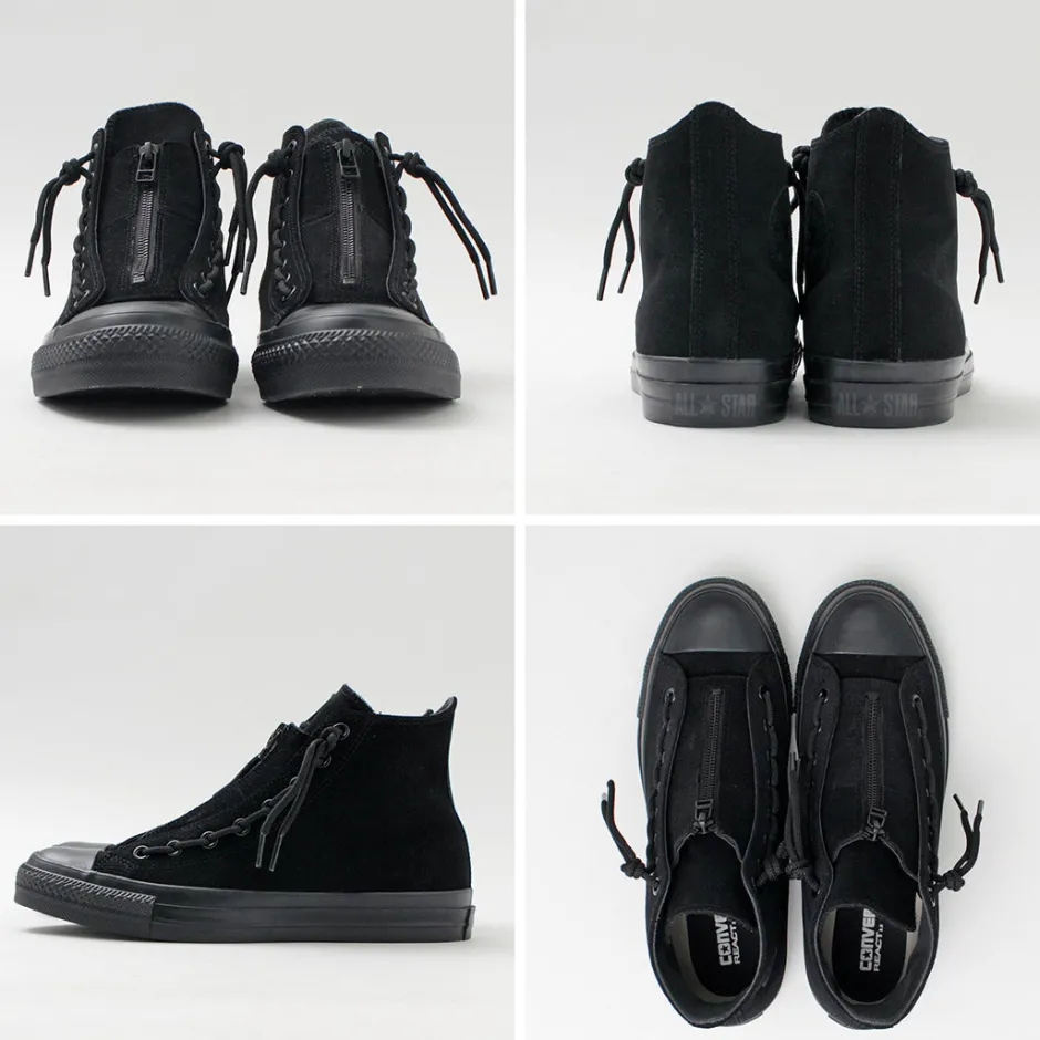 Sneakers^CONVERSE / Suede All Star R Center Zip High Cut Sneakers black