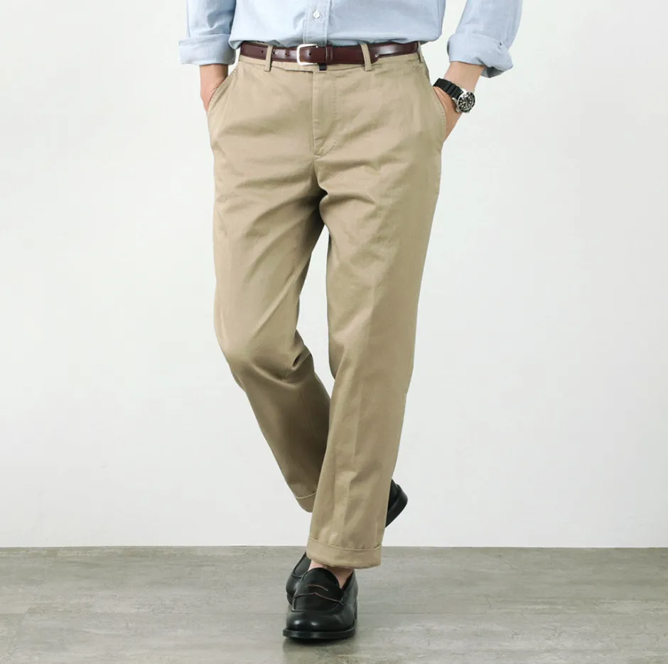 Work Pants & Chinos^D.C.WHITE / Cotton twill regular silhouette chinos