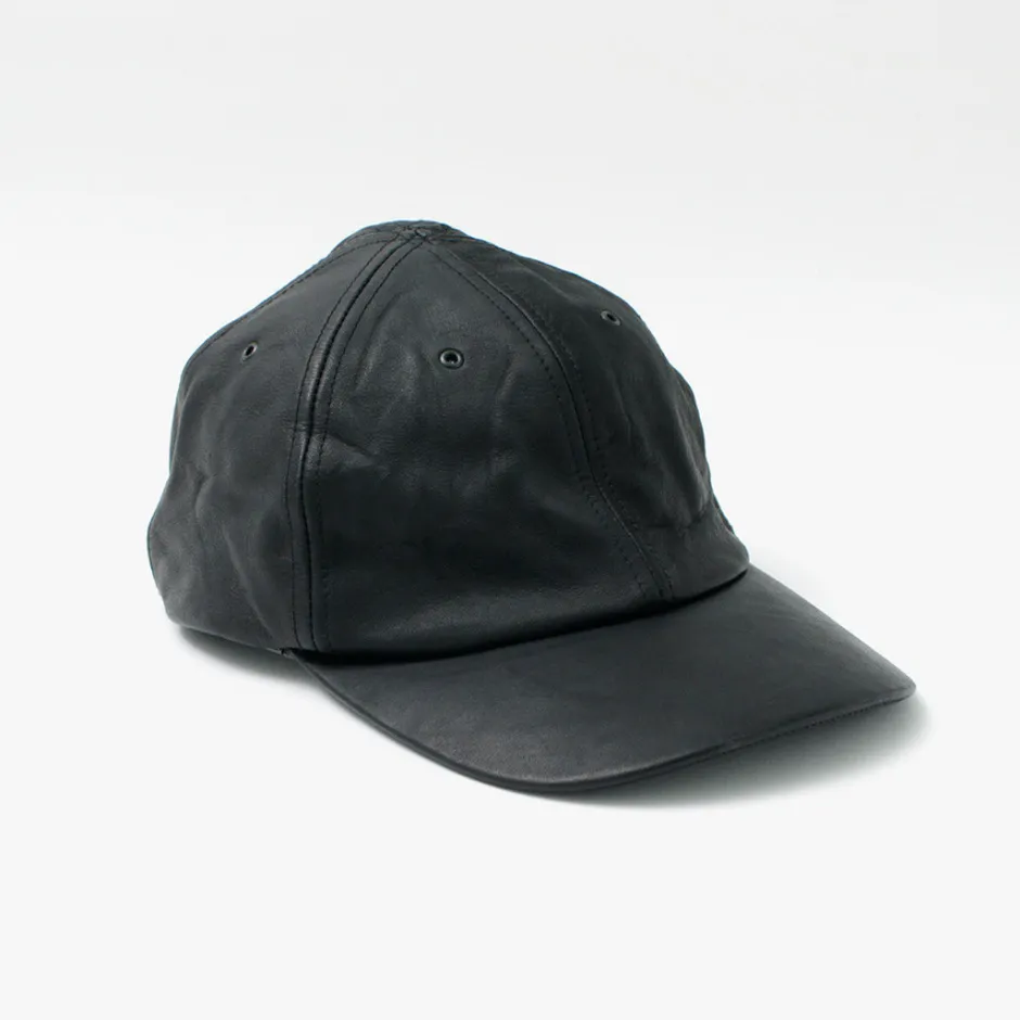 Hats^DECHO / Leather Ball Cap black