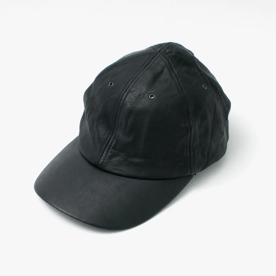 Hats^DECHO / Leather Ball Cap black