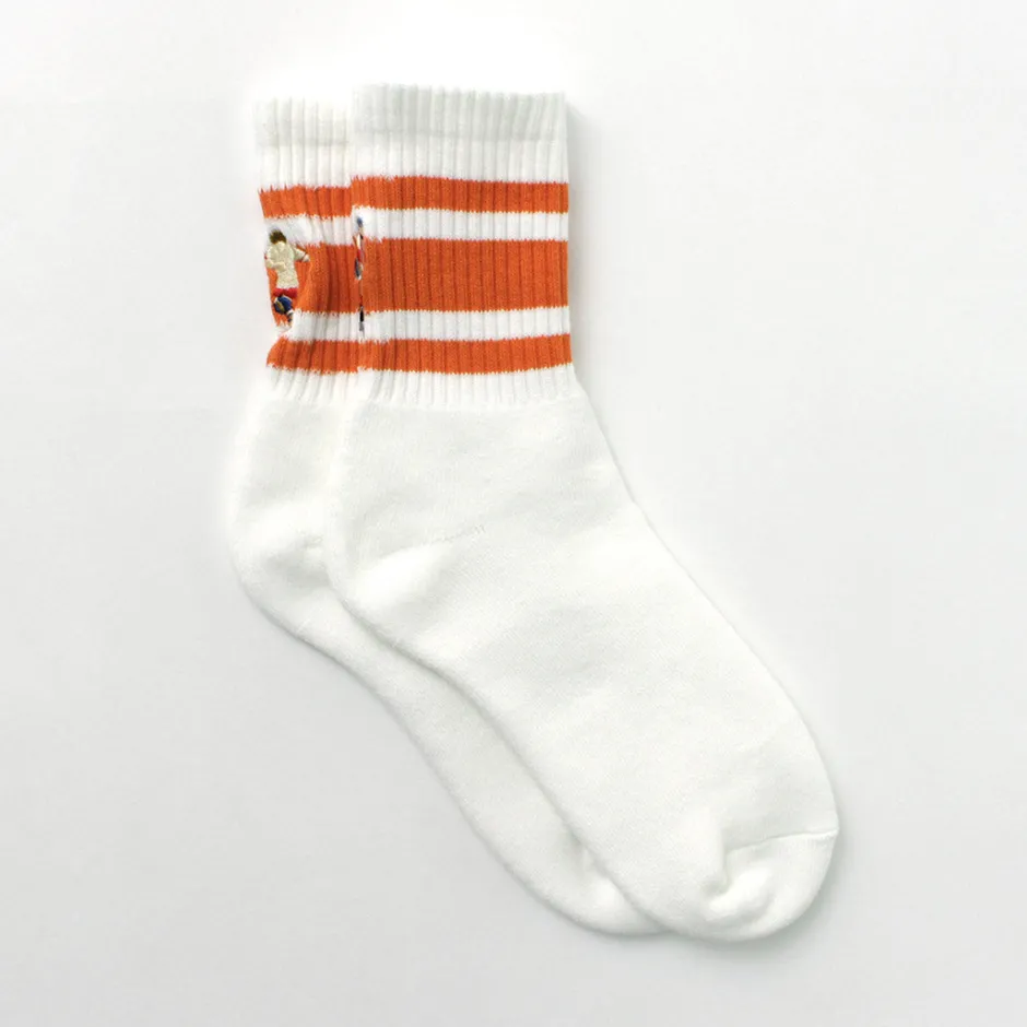 Socks^DECKA QUALITY SOCKS / Embroidered Skater Socks