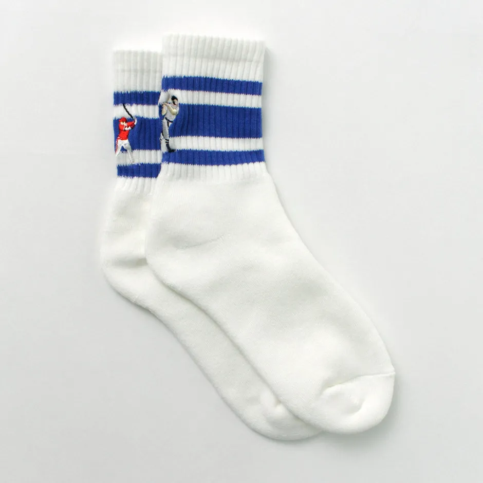 Socks^DECKA QUALITY SOCKS / Embroidered Skater Socks