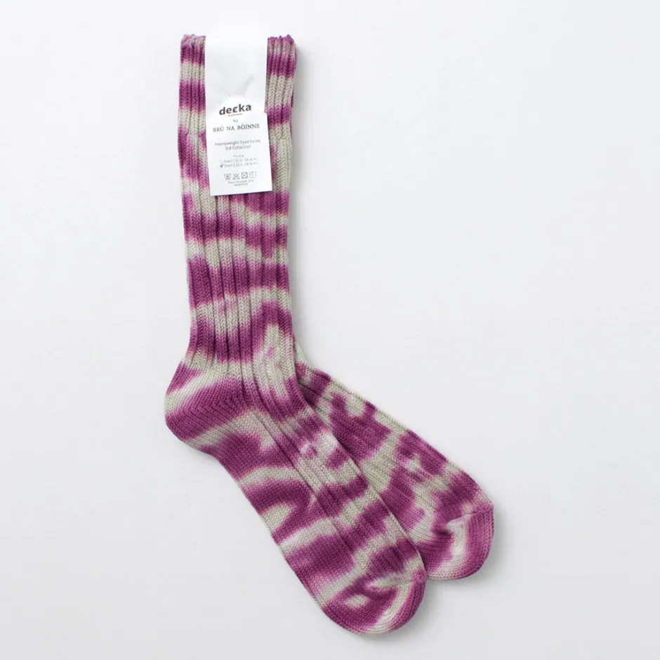 Socks^DECKA QUALITY SOCKS / Heavyweight tie-dye socks