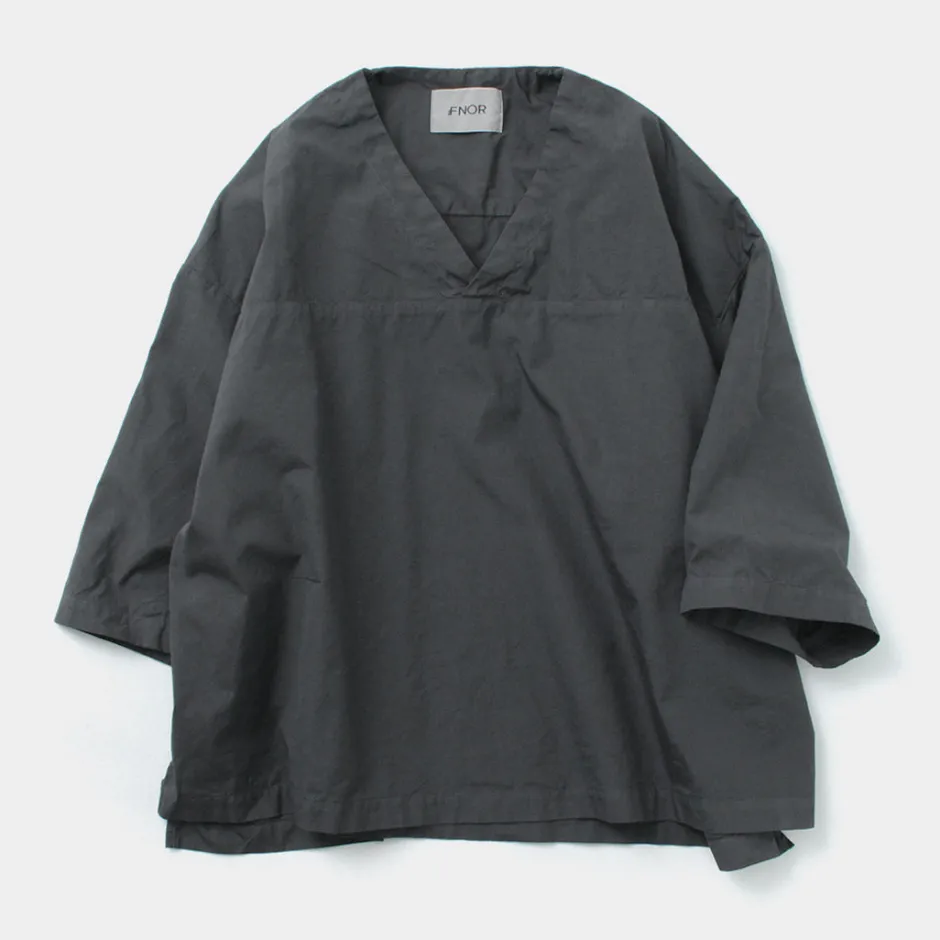 Shirts^FNOR / Mathon Garment dye Hospital shirt black