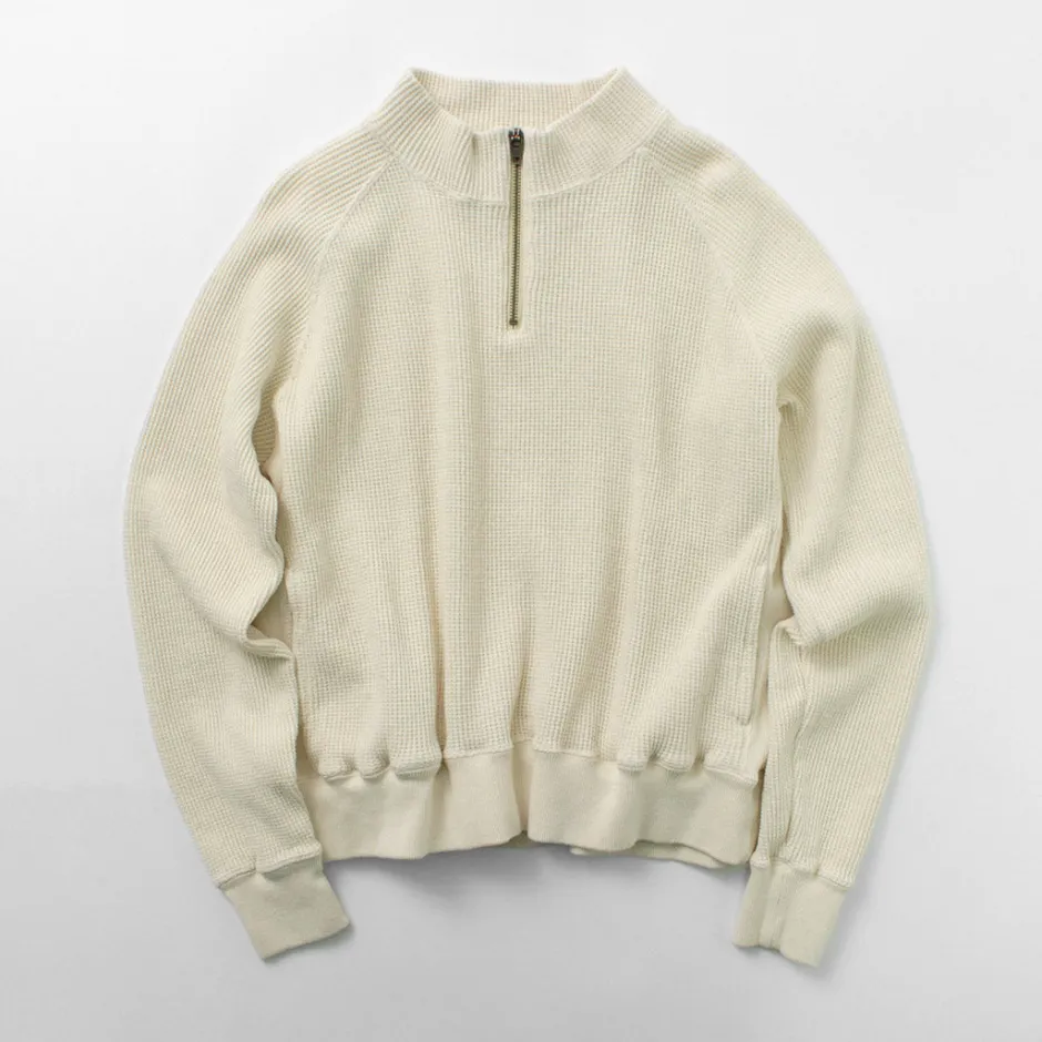 Sweatshirts^FNOR / Open-Ended Waffle Half-Zip Pullover