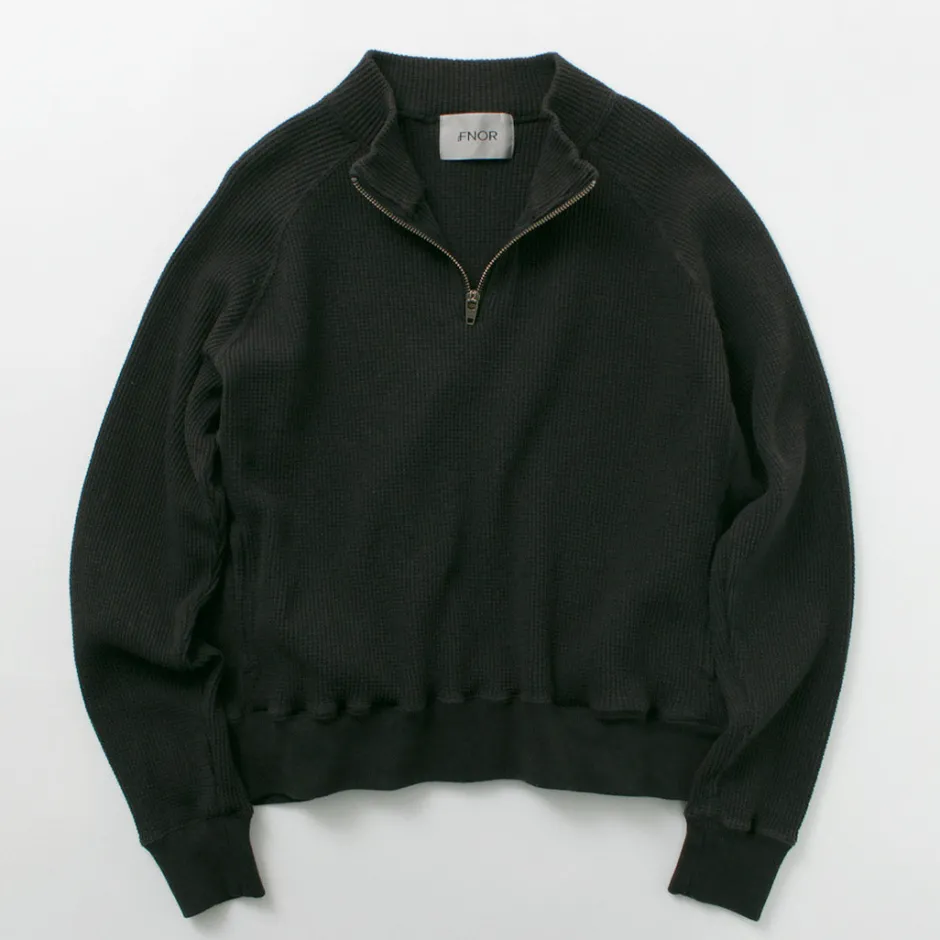 Sweatshirts^FNOR / Open-Ended Waffle Half-Zip Pullover