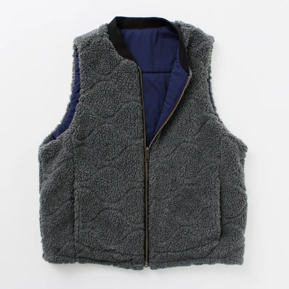 Vests^FNOR / Quilted Sheepskin Boa MIL Vest