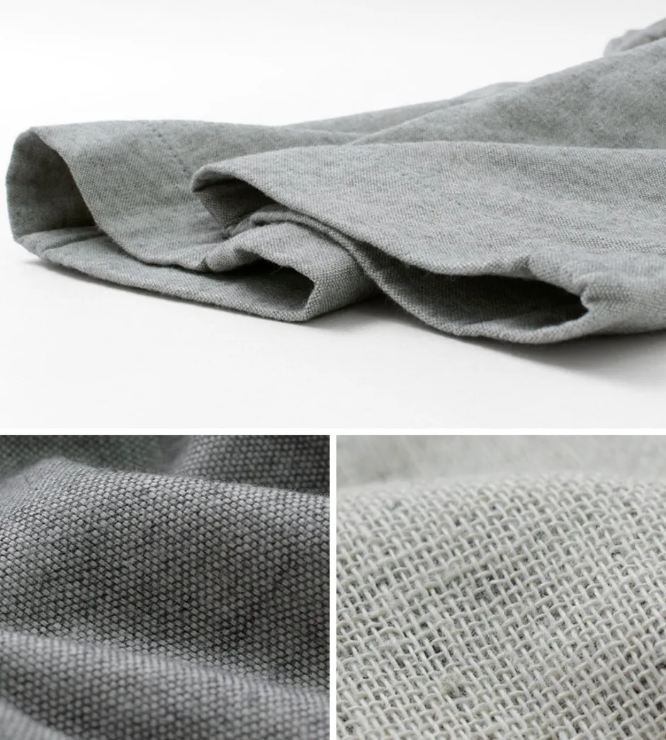 Work Pants & Chinos^FOB FACTORY / F0513 Cotton Linen Double Wave Chambray Pants