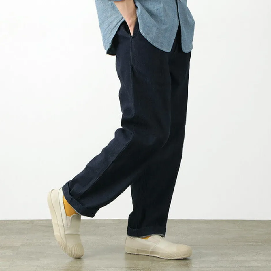 Jeans^FOB FACTORY / F0508 denim track pants one-wash