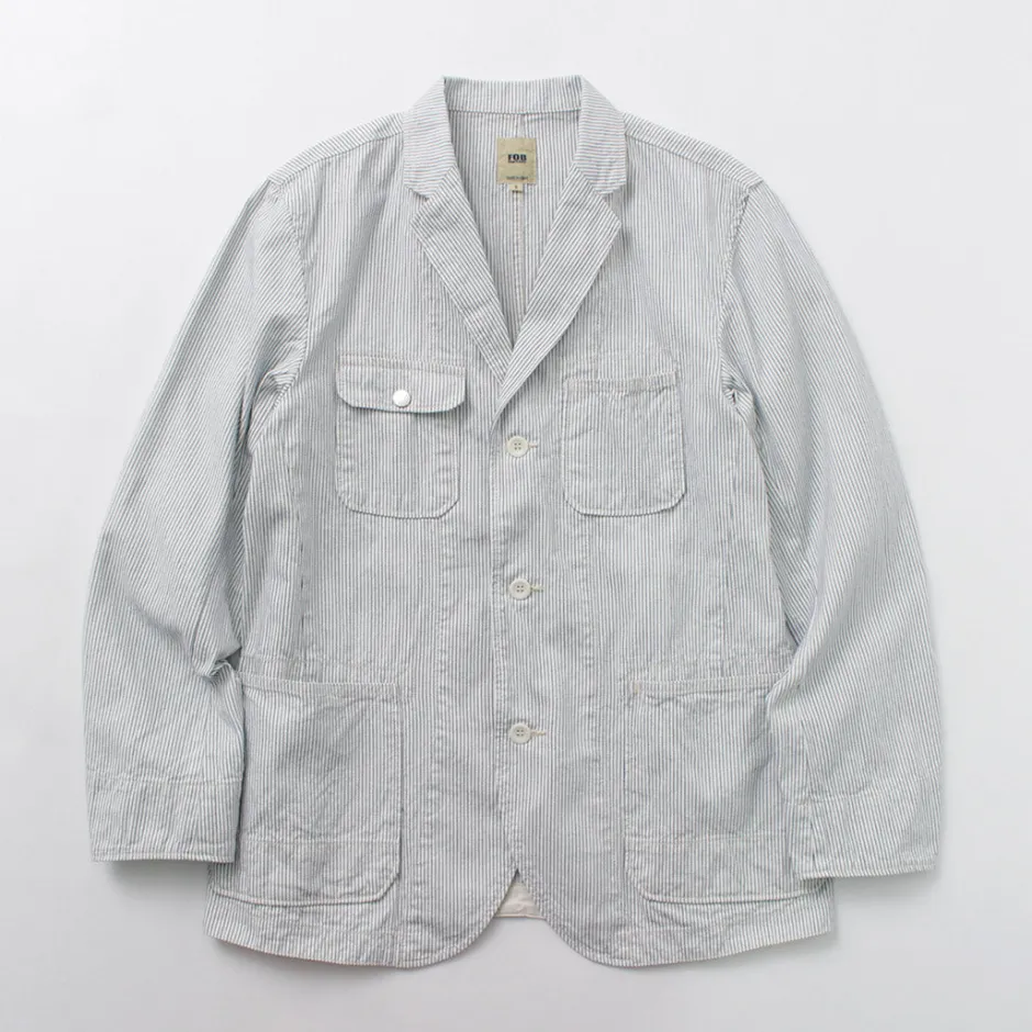 Jackets^FOB FACTORY / F2440 Engineer Cord Lane Jacket white