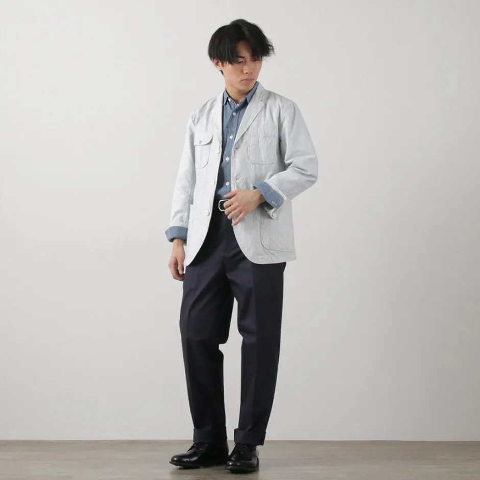 Jackets^FOB FACTORY / F2440 Engineer Cord Lane Jacket white