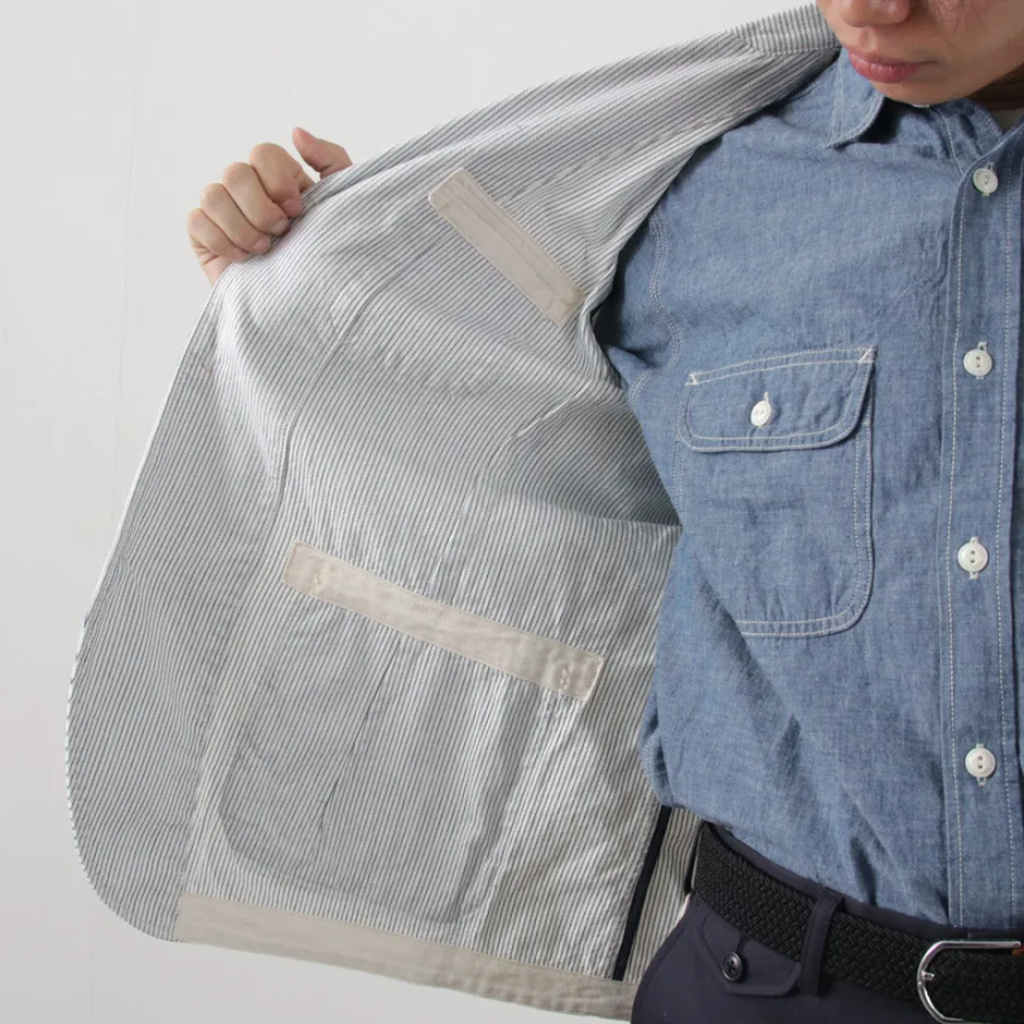 Jackets^FOB FACTORY / F2440 Engineer Cord Lane Jacket white