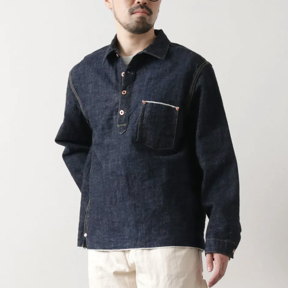 Jackets^FOB FACTORY / F2384 G3 Denim Pullover Jacket one-wash