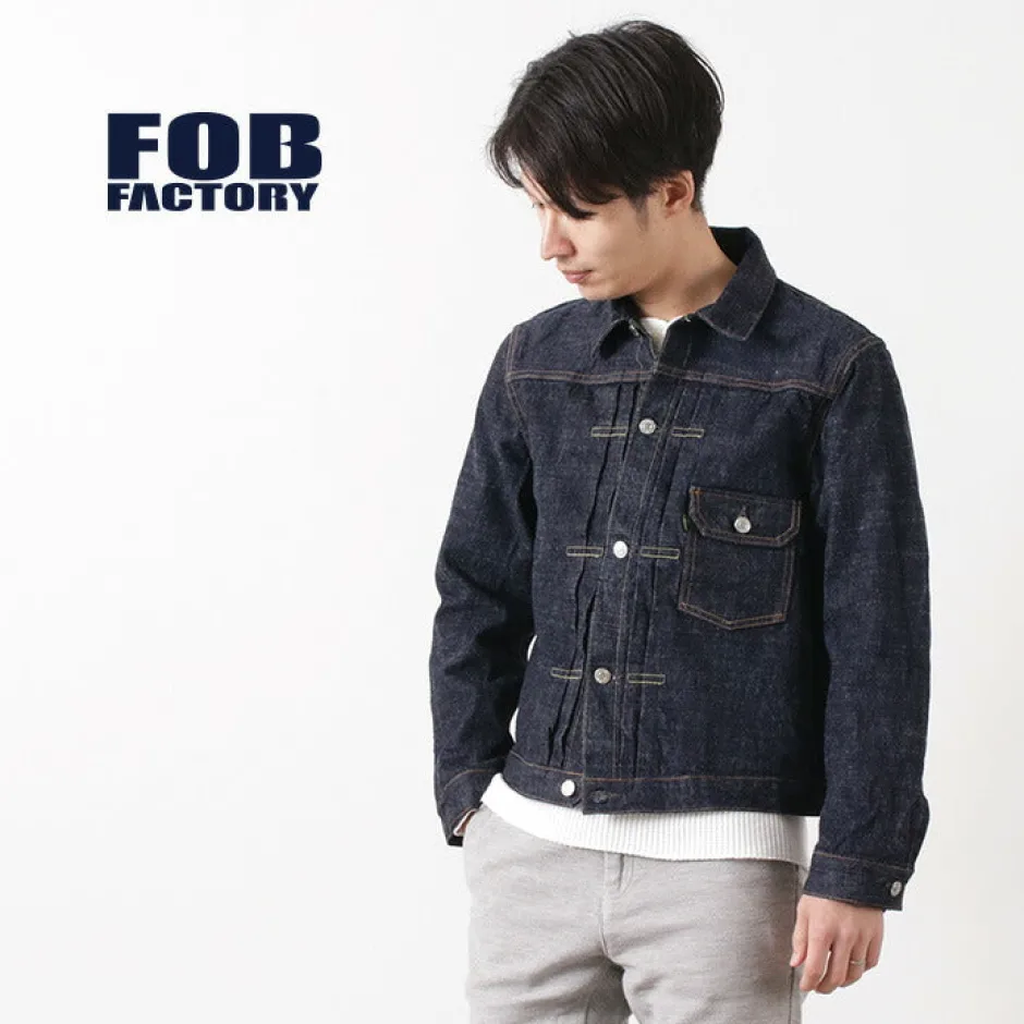 Jackets^FOB FACTORY / F2400 G3 Selvage Denim 1st -type Jacket one-wash