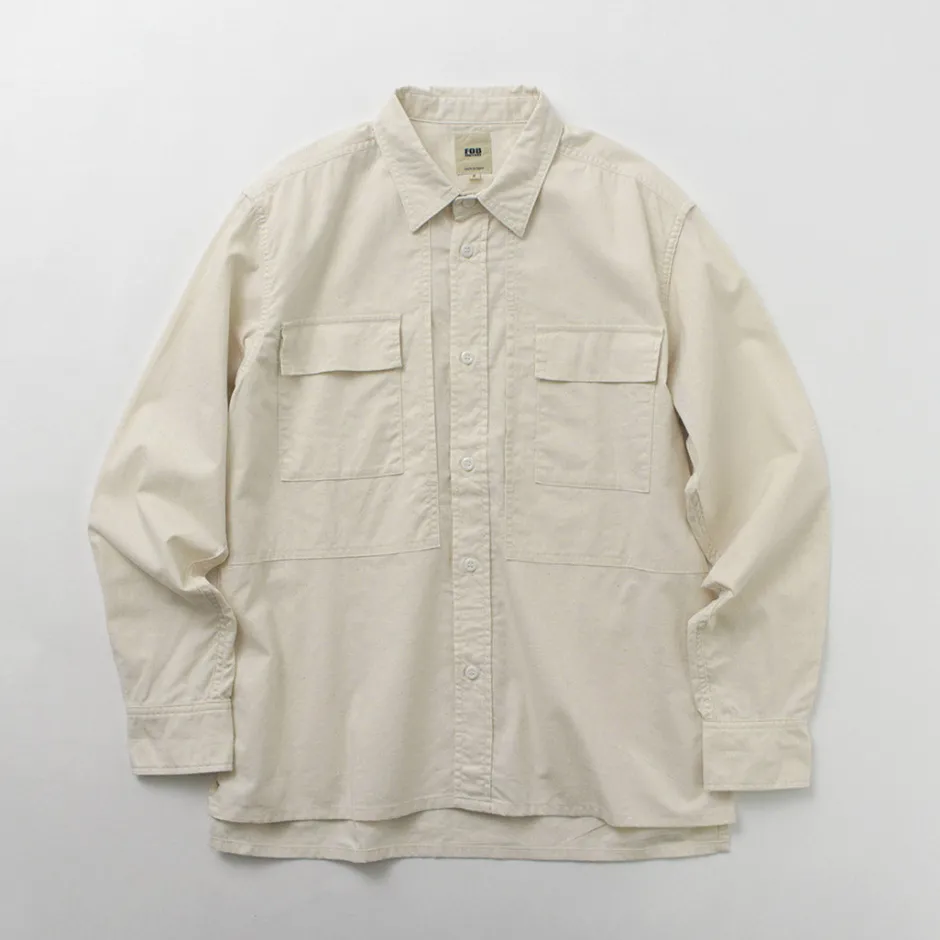 Shirts^FOB FACTORY / F3498 Long sleeve field shirt