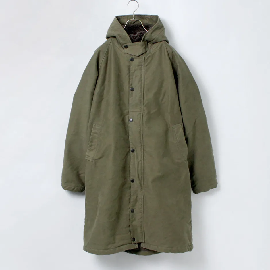 Coats^FOB FACTORY / F2450 Moleskin Hood Coat