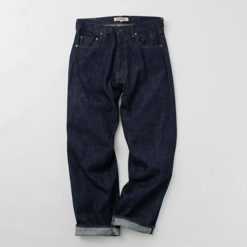 Jeans^FOB FACTORY / F1147 Wide denim 5P pants indigo