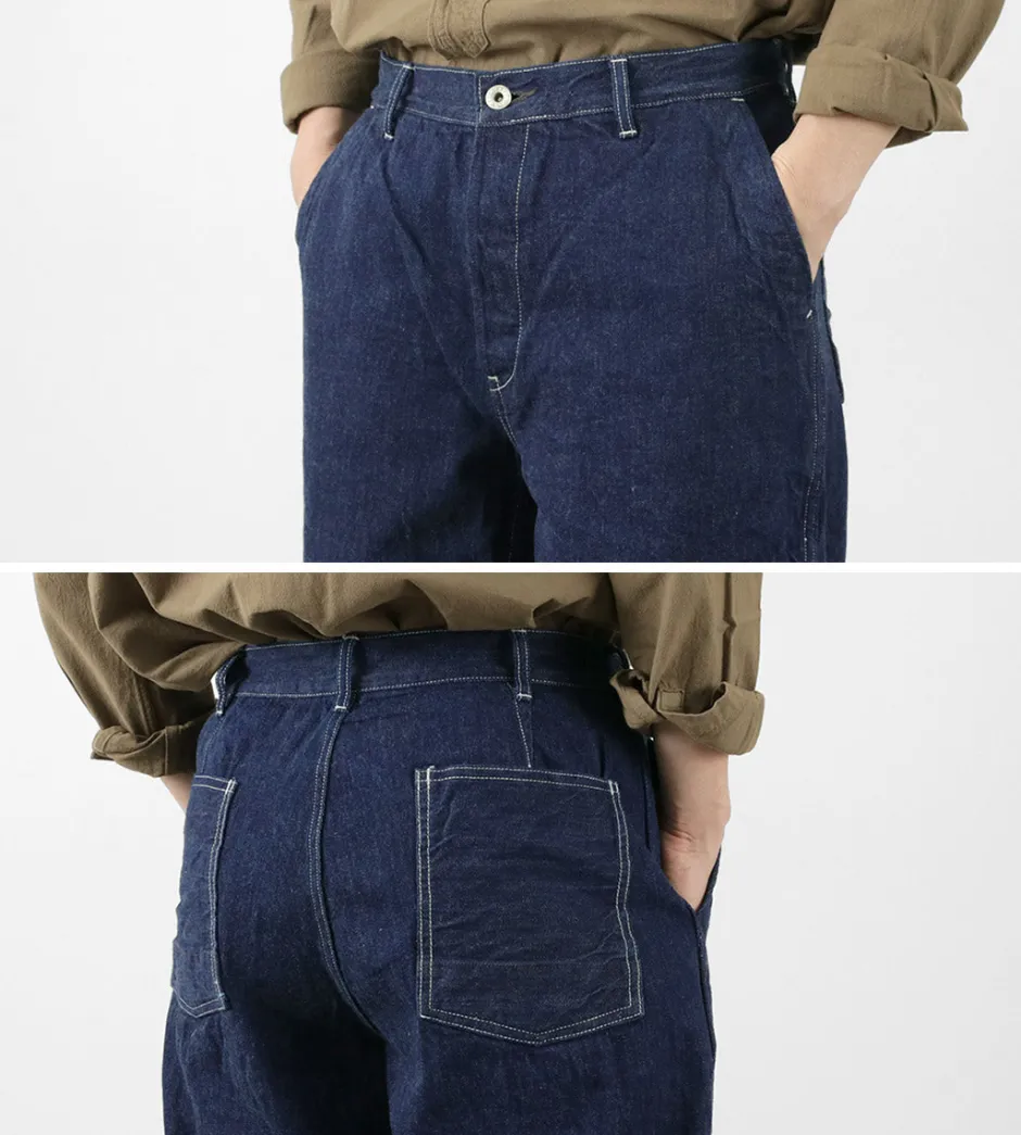 Jeans^FOB FACTORY / F0511 WW2 Denim deck trousers One wash one-wash