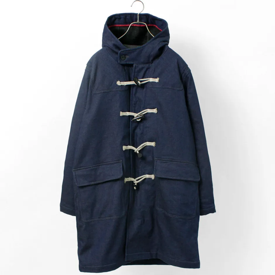 Coats^FOB FACTORY / Indigo Duffle Coat one-wash