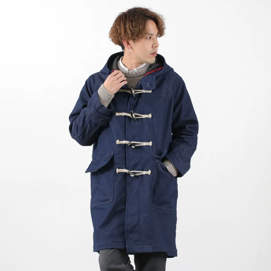 Coats^FOB FACTORY / Indigo Duffle Coat one-wash