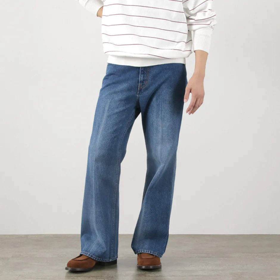 Jeans^FREEMANS SPORTING CLUB / Francis Boots Cut Jeans Center Crease denim